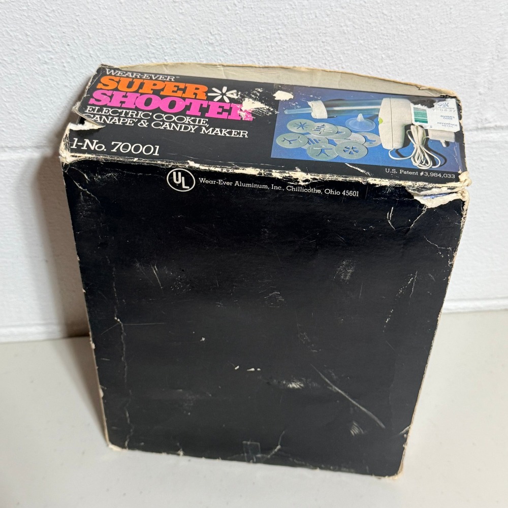 Vintage Wear-Ever Super Shooter Electric Cookie Canape Candy Maker 70001 - Picture 14 of 16
